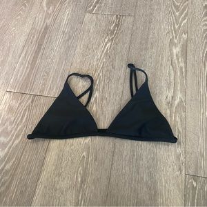 Bamba swim black bikini triangle top string medium 

y2k vintage 90s